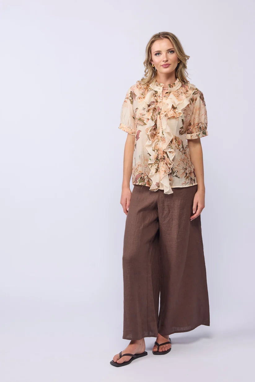 DRAMA THE LABEL WISH BLOUSE - BLUSH BLOOM