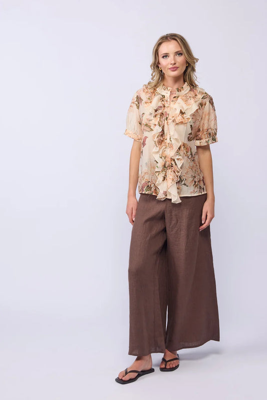 DRAMA THE LABEL WISH BLOUSE - BLUSH BLOOM