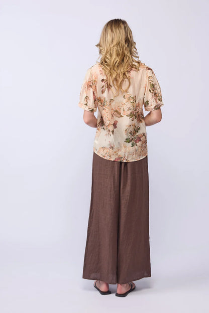 DRAMA THE LABEL WISH BLOUSE - BLUSH BLOOM