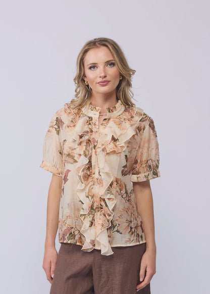 DRAMA THE LABEL WISH BLOUSE - BLUSH BLOOM