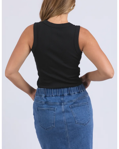 FOXWOOD IRIS TANK - BLACK