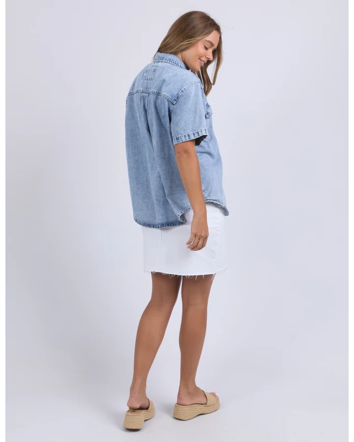 FOXWOOD DAISY SS SHIRT - LIGHT BLUE