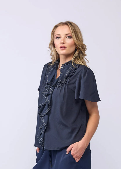 DRAMA THE LABEL CASSIE BLOUSE - INK