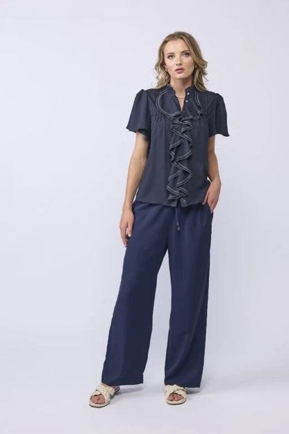 DRAMA THE LABEL CASSIE BLOUSE - INK