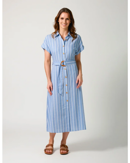 STELLA & GEMMA KINSLEY DRESS - CAPRI STRIPE
