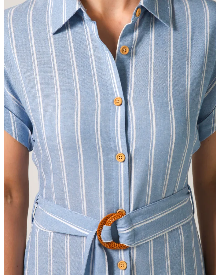 STELLA & GEMMA KINSLEY DRESS - CAPRI STRIPE