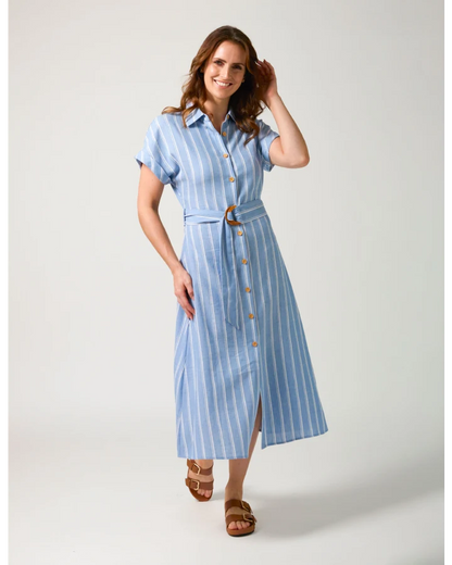 STELLA & GEMMA KINSLEY DRESS - CAPRI STRIPE