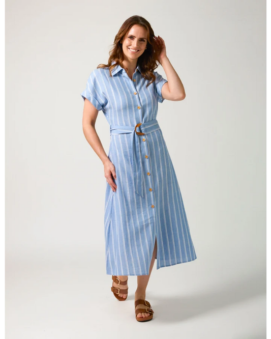 STELLA & GEMMA KINSLEY DRESS - CAPRI STRIPE
