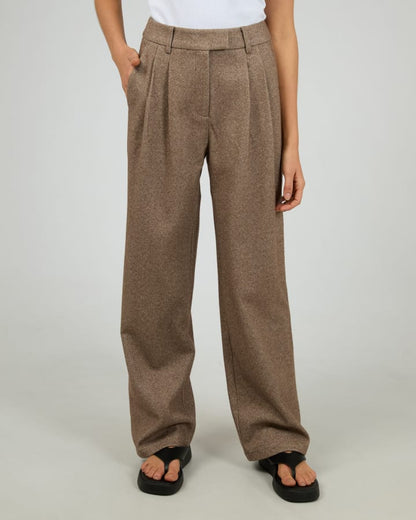 SILENT THEORY OPAL TEXTURED PANT - BROWN