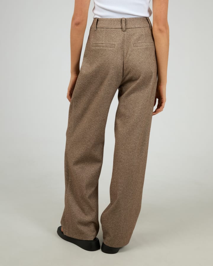 SILENT THEORY OPAL TEXTURED PANT - BROWN