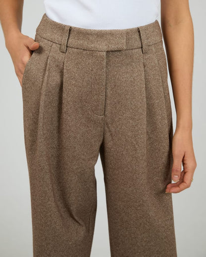 SILENT THEORY OPAL TEXTURED PANT - BROWN