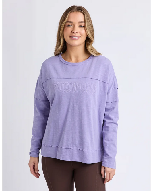 FOXWOOD THROW ON TEE - LAVENDER