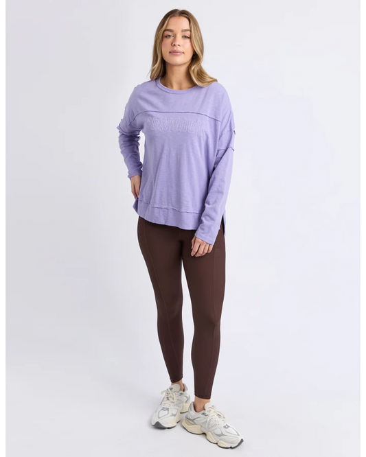 FOXWOOD THROW ON TEE - LAVENDER