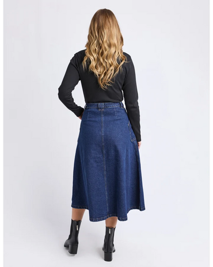 FOXWOOD POTTER SKIRT - INDIGO