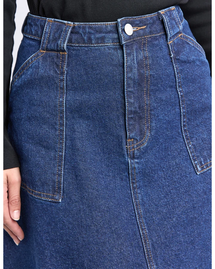 FOXWOOD POTTER SKIRT - INDIGO