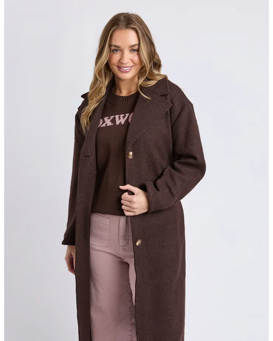 FOXWOOD WHISTLER COAT - COFFEE BEAN