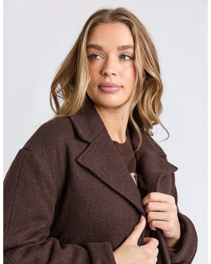 FOXWOOD WHISTLER COAT - COFFEE BEAN