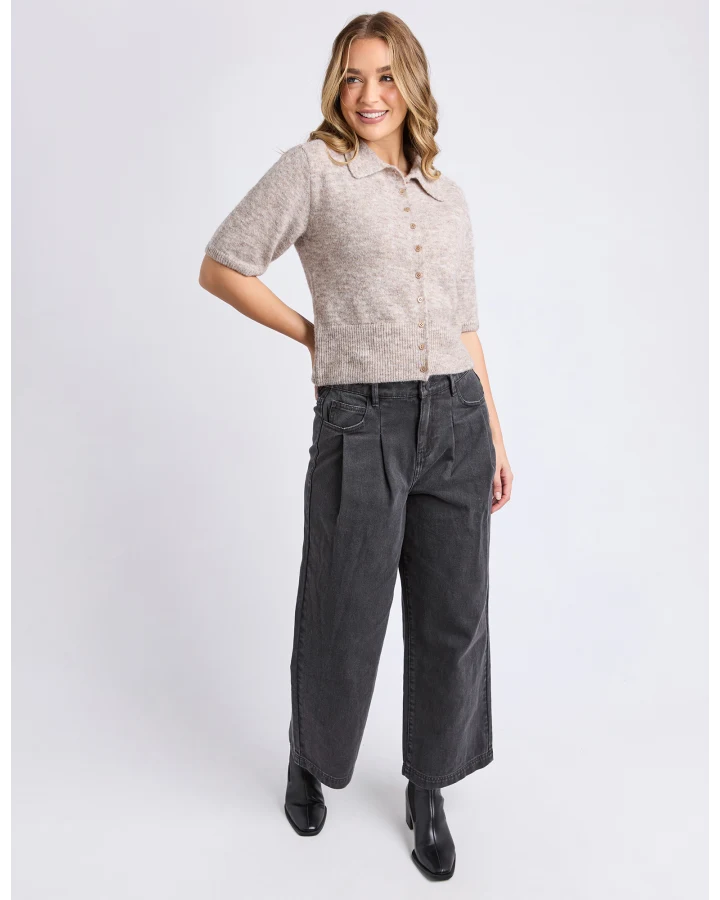 FOXWOOD FERNIE BUTTON KNIT - OAT