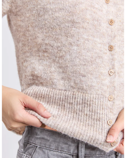 FOXWOOD FERNIE BUTTON KNIT - OAT