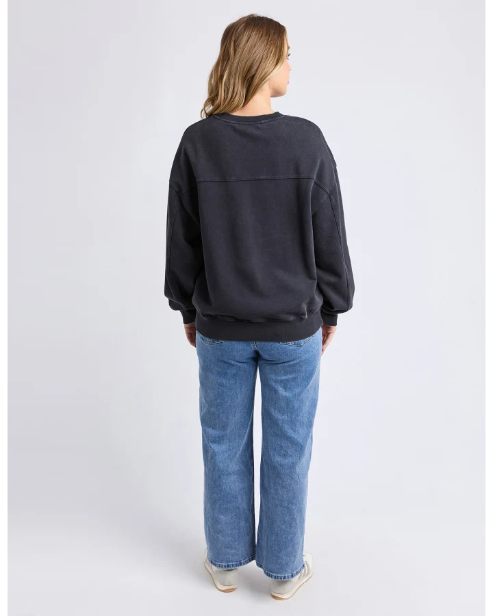 FOXWOOD FLORET CREW - BLACK