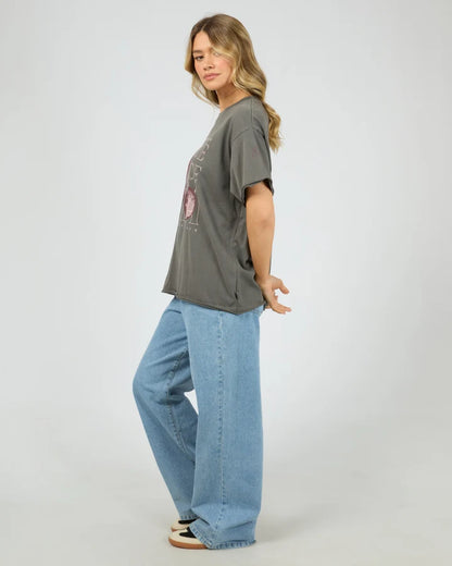 ALL ABOUT EVE DOLCE RELAXED TEE - CHARCOAL