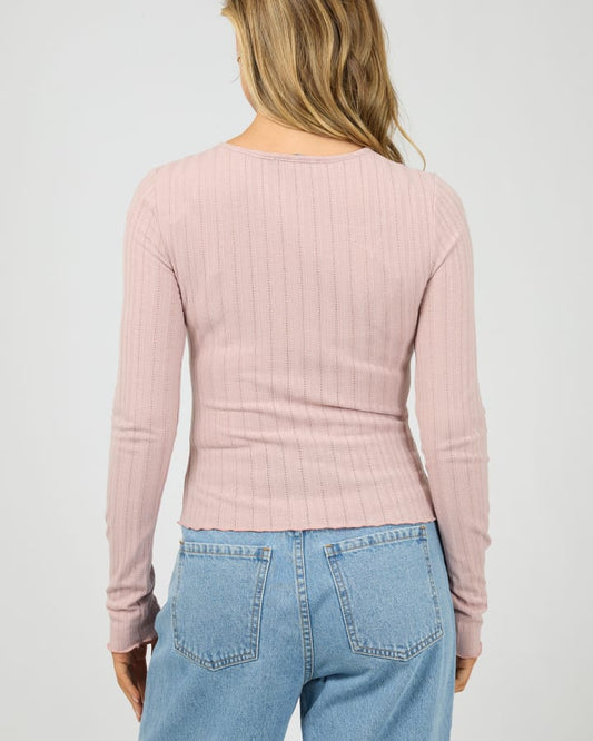 ALL ABOUT EVE TARNI KNIT TOP - FAWN