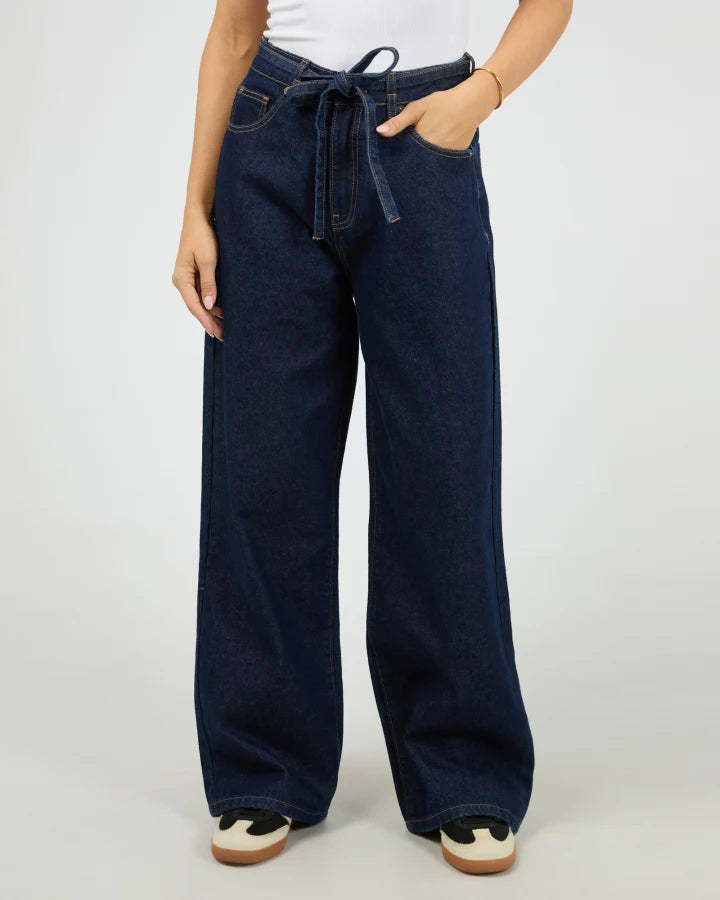 ALL ABOUT EVE GIA HIGH RISE BAGGY JEAN - INDIGO
