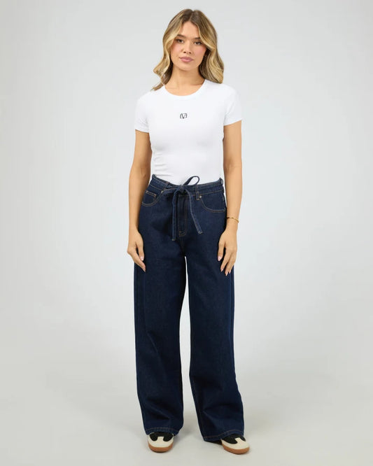 ALL ABOUT EVE GIA HIGH RISE BAGGY JEAN - INDIGO