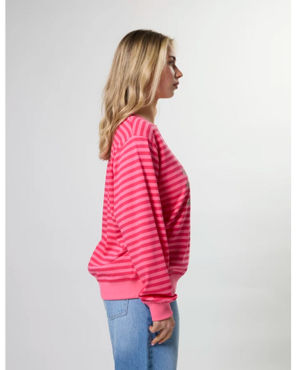 STELLA & GEMMA ESSENTIAL SWEAT - RASPBERRY LEOPARD