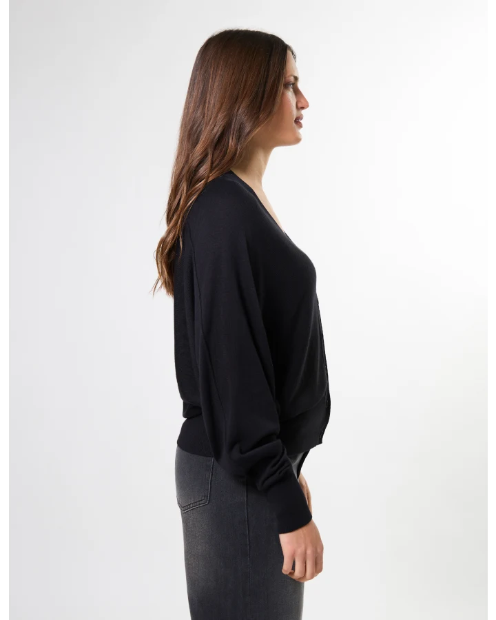 STELLA & GEMMA BLAKE CARDIGAN - BLACK