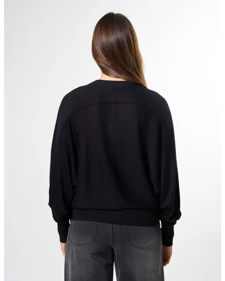 STELLA & GEMMA BLAKE CARDIGAN - BLACK
