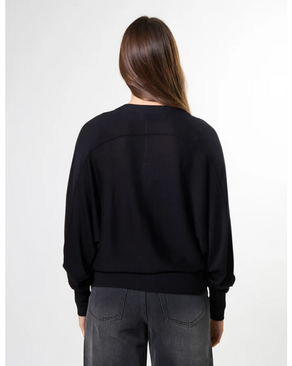 STELLA & GEMMA BLAKE CARDIGAN - BLACK