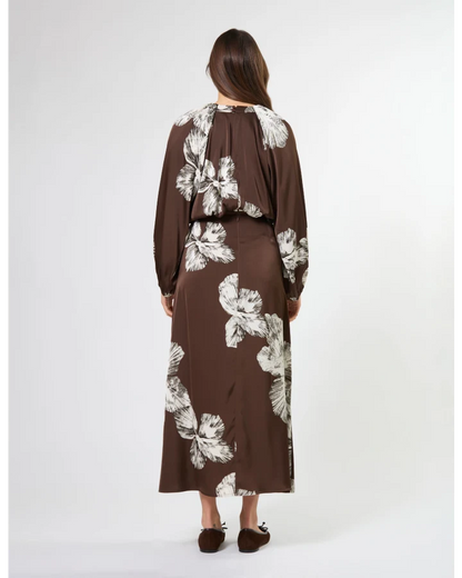 STELLA & GEMMA ASTA DRESS - COCOA BLOOMS