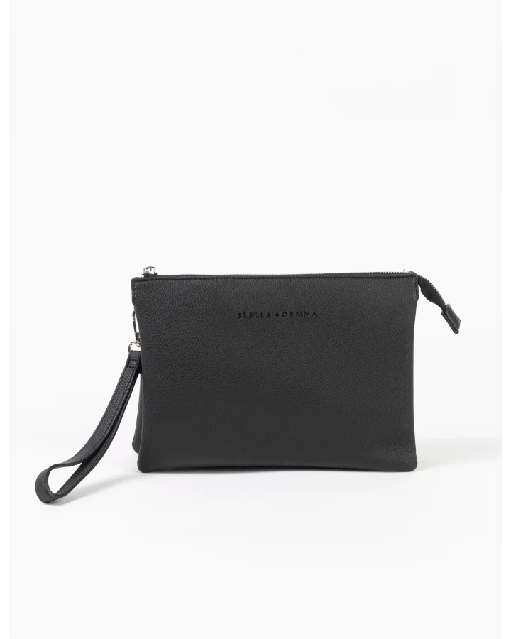 STELLA & GEMMA FRANKIE MULTI POUCH BAG - BLACK