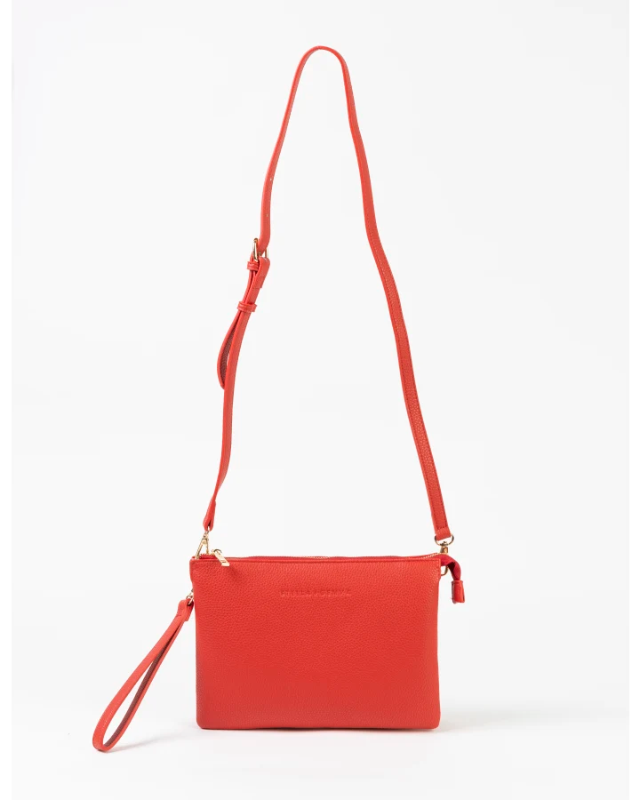 STELLA & GEMMA FRANKIE MULTI POUCH BAG - RED ROUGE