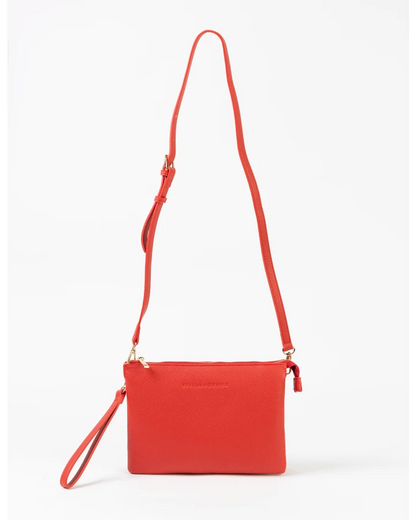 STELLA & GEMMA FRANKIE MULTI POUCH BAG - RED ROUGE