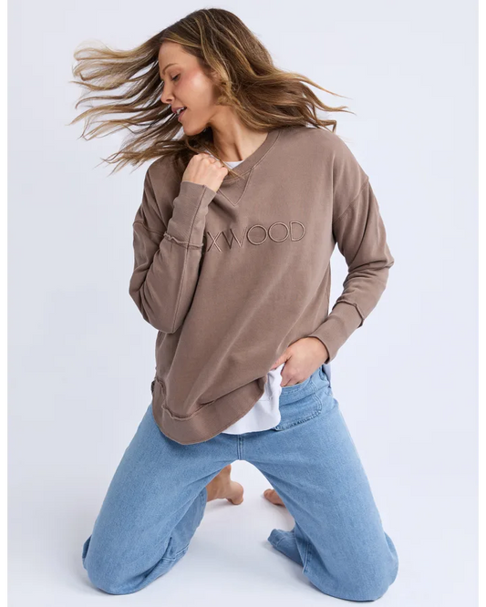 FOXWOOD SIMPLIFIED CREW - CHOCOLATE BROWN