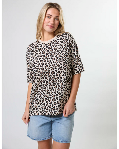 STELLA & GEMMA PORTER TEE - LEOPARD