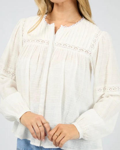 ALL ABOUT EVE LARK SHIRT - VINTAGE WHITE