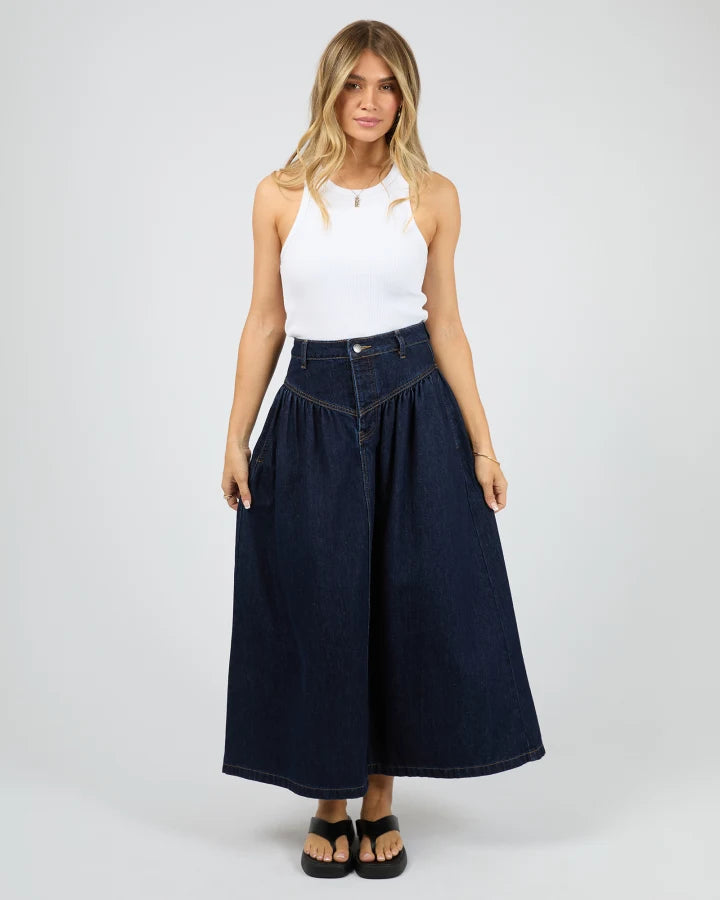 ALL ABOUT EVE ARLO MAXI SKIRT - INDIGO