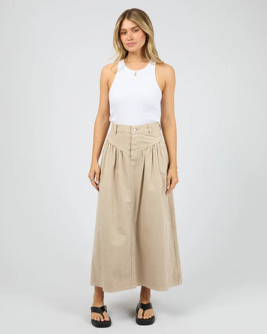 ALL ABOUT EVE ARLO MAXI SKIRT - BEIGE