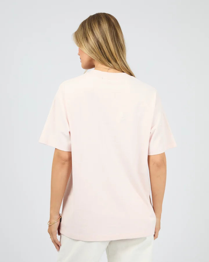 ALL ABOUT EVE NEW YORK DINER RELAXED TEE - PALE PINK