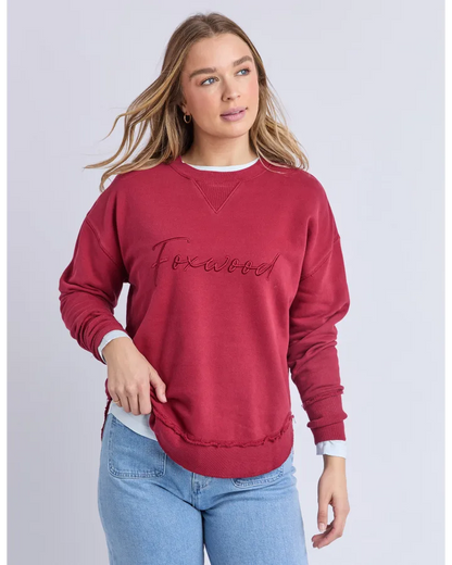 FOXWOOD SIGNATURE CREW - RHUBARB RED