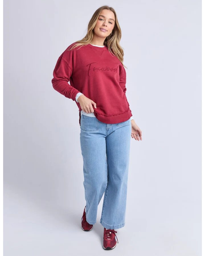 FOXWOOD SIGNATURE CREW - RHUBARB RED
