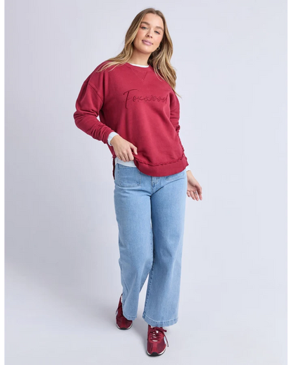 FOXWOOD SIGNATURE CREW - RHUBARB RED