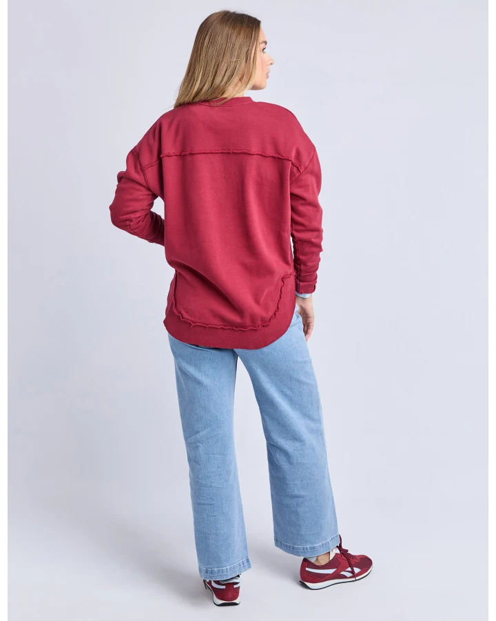FOXWOOD SIGNATURE CREW - RHUBARB RED