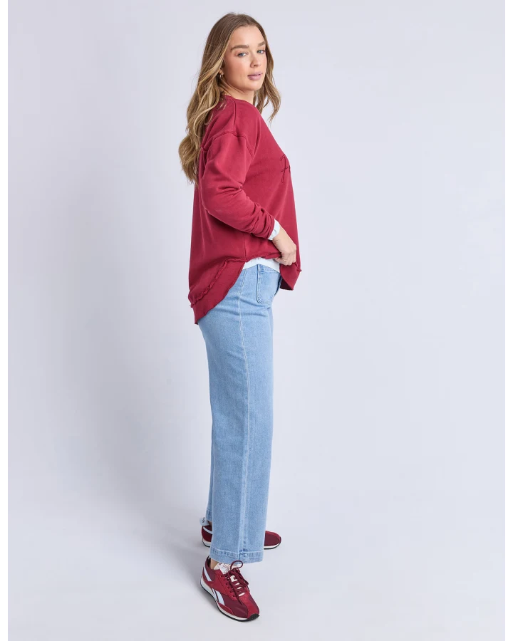 FOXWOOD SIGNATURE CREW - RHUBARB RED
