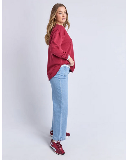 FOXWOOD SIGNATURE CREW - RHUBARB RED