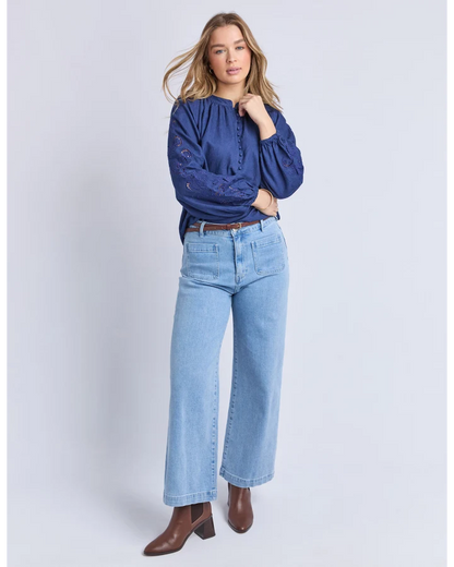 FOXWOOD CARLSON TOP - MIDNIGHT BLUE