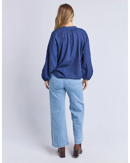 FOXWOOD CARLSON TOP - MIDNIGHT BLUE